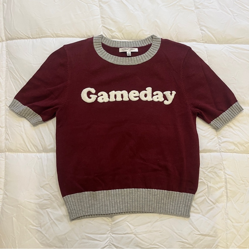 NWOT Gameday Maroon and Gray Sweater